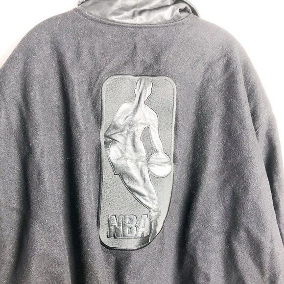 Jeff Hamilton NBA Wool Leather Embroidered Bomber Varsity Jacket - Picture 8 of 11